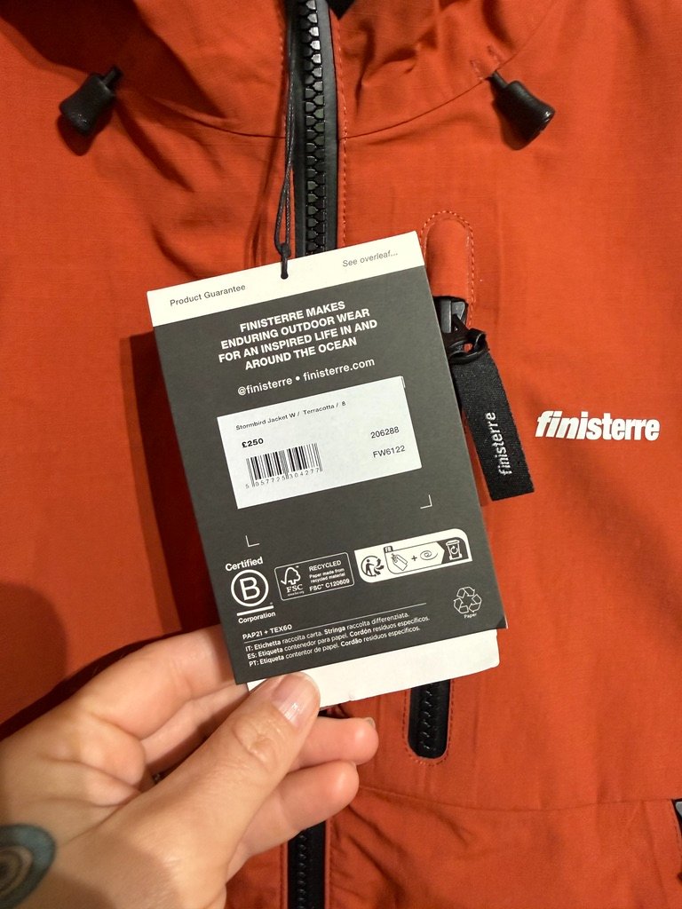 Nwt Finisterre Women's Stormbird Waterproof Jacket, Large — image 3 of 7